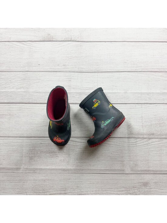 Joules Other - Joules Baby Wellibob Boys Rain Boots Navy Car Print Toddler 5